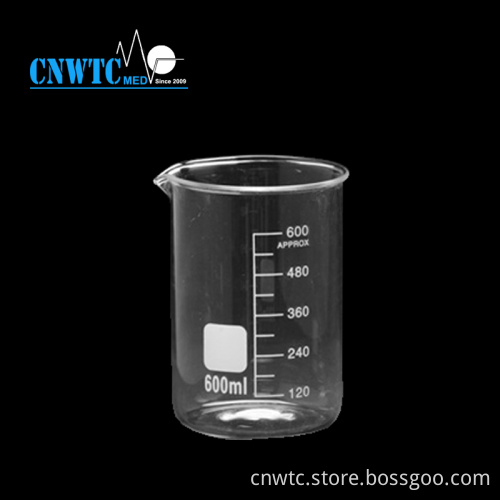 Borosilicate Glass Beakers: Sizes 250ml and 500ml for Laboratory Tests